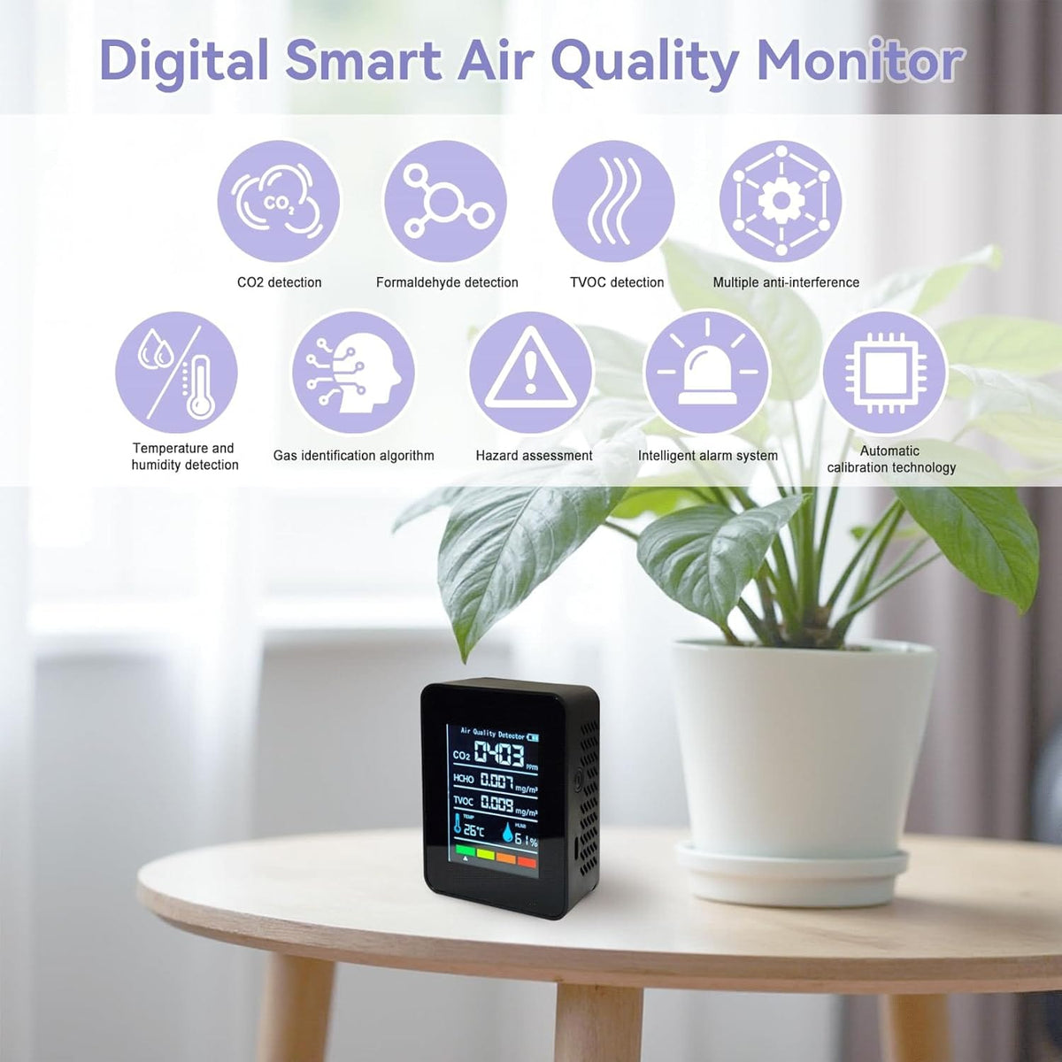 5-in-1 Indoor Air Quality Monitor