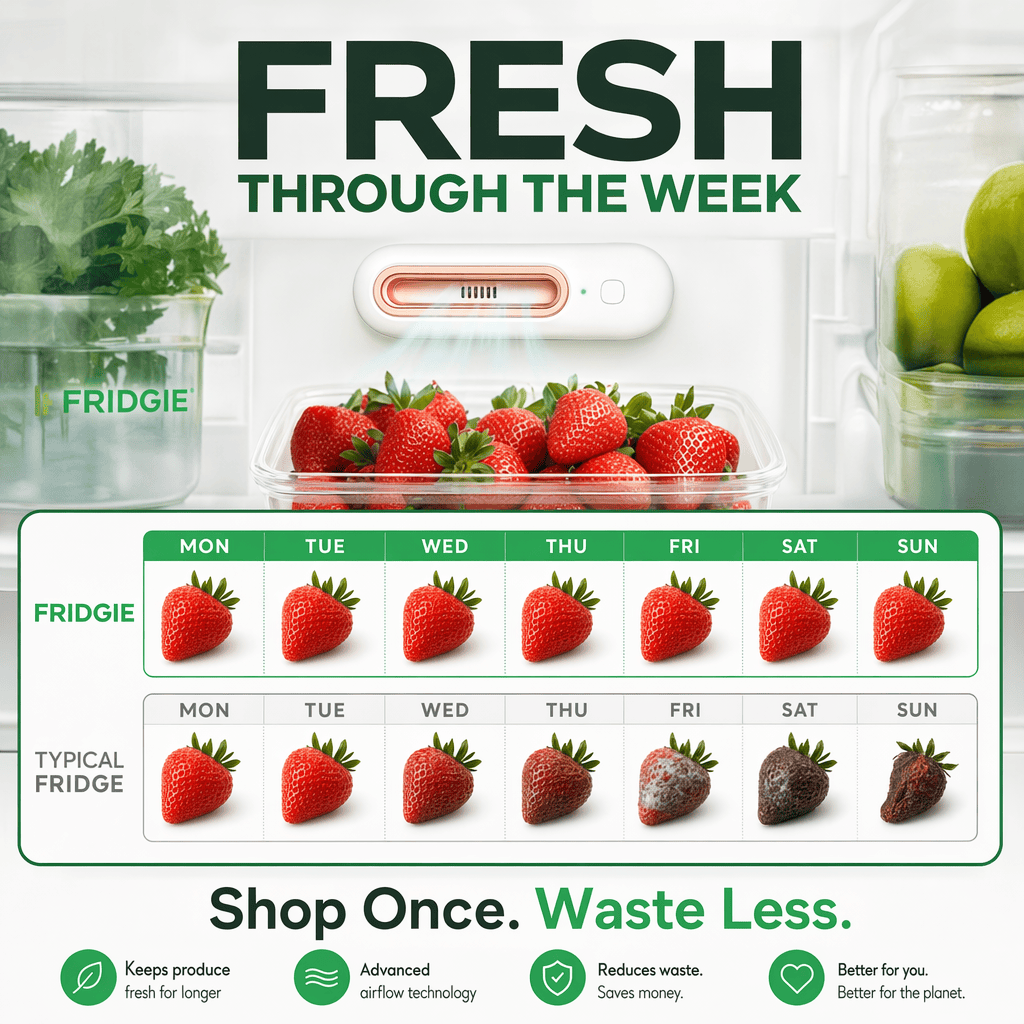 Fridgie Keep Food Fresh 4x Longer & Slash Your Grocery Bills