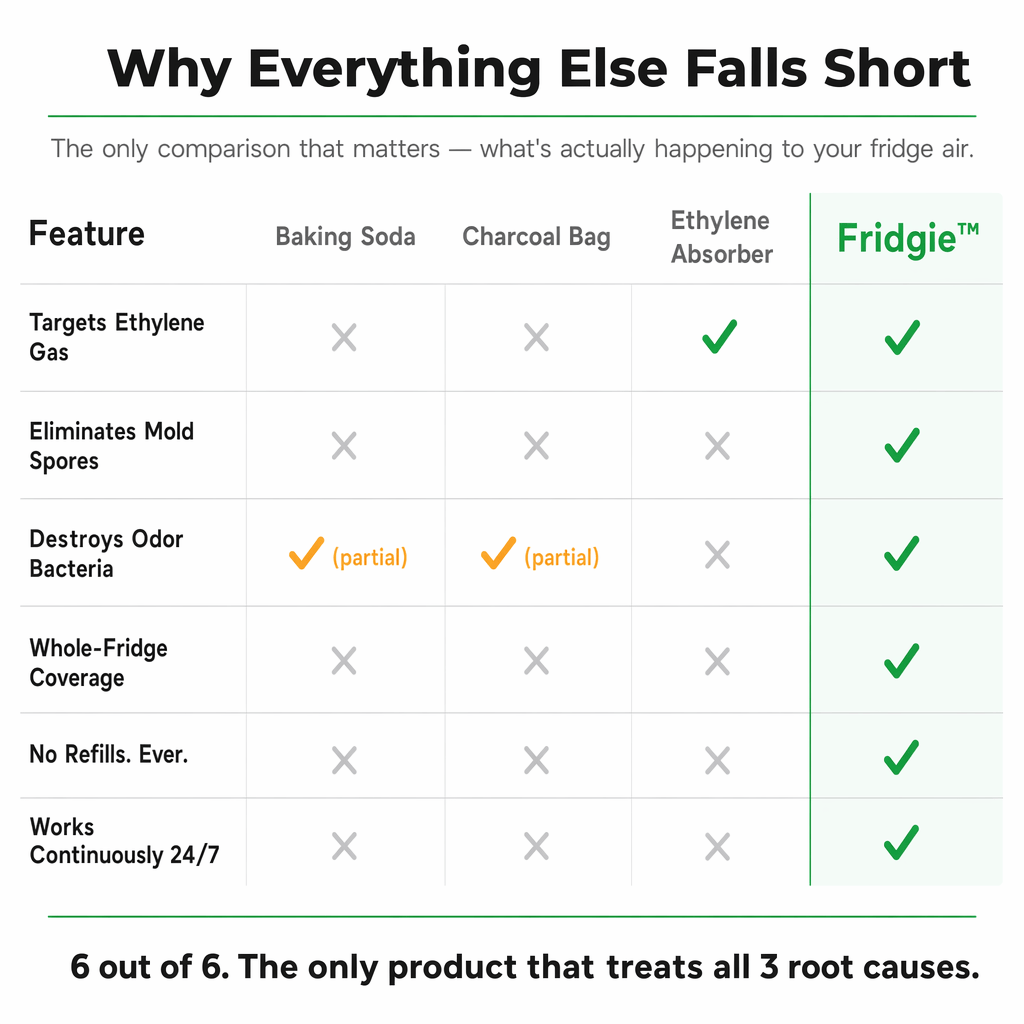 Fridgie Keep Food Fresh 4x Longer & Slash Your Grocery Bills