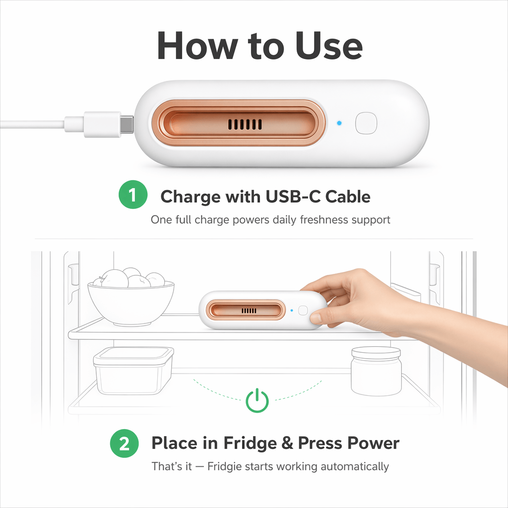 Fridgie Keep Food Fresh 4x Longer & Slash Your Grocery Bills